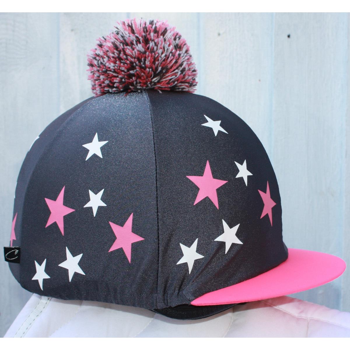 Graphite Shimmer Grey with Pink/White Stars 